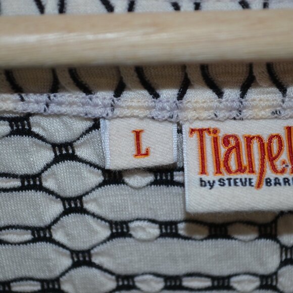Tianello By Steve Barraza Womens L Pullover Textured Knit Stretch Tunic Top - Picture 8 of 9
